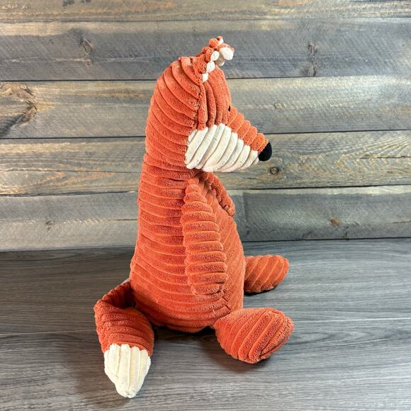 Jellycat London 18" Cordy Roy Fox Plush Woodland Orange Corduroy Squishy Snuggle - Picture 2 of 11